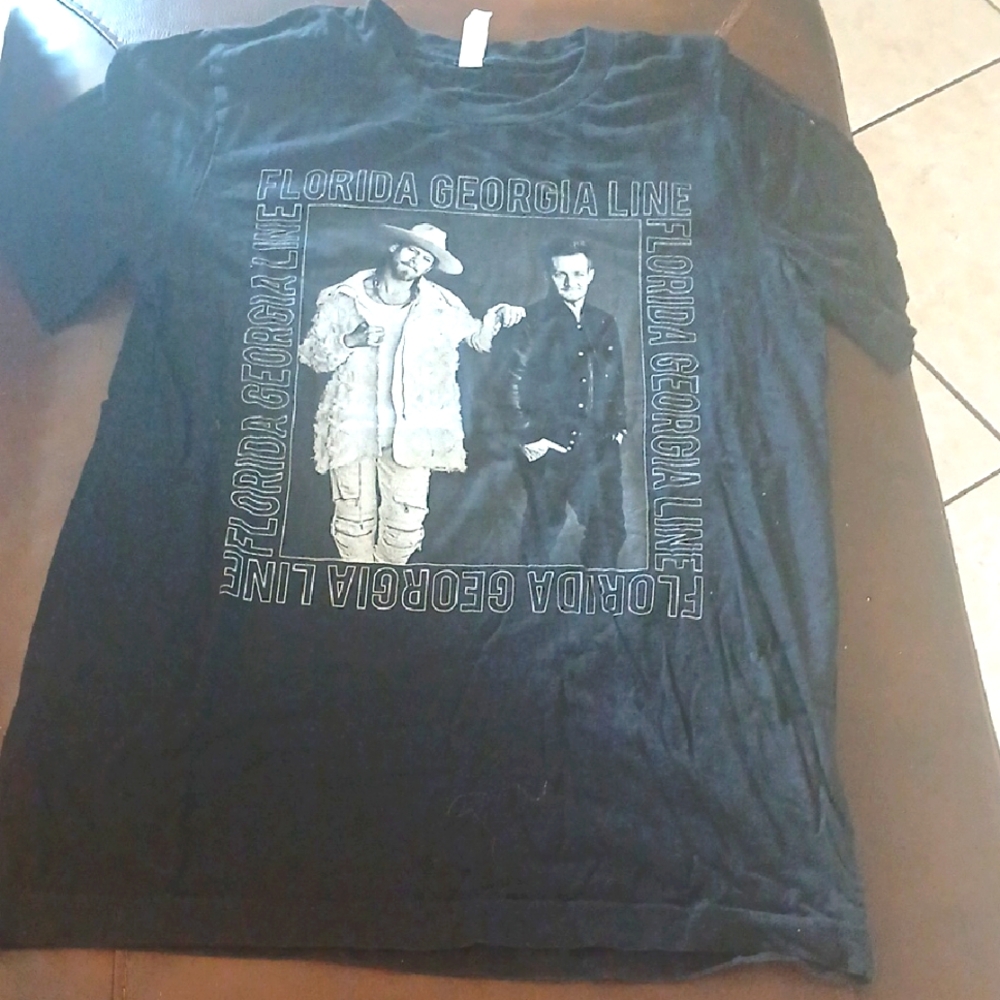 Florida Georgia Line Black T-Shirt Tpur 2018 Size Small